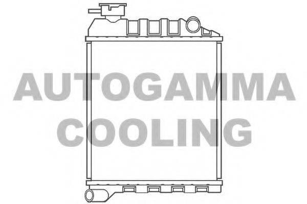 AUTOGAMMA 100075 Радиатор охлаждения двигателя для ROVER MINI