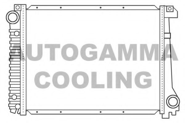 AUTOGAMMA 100103 Радиатор охлаждения двигателя AUTOGAMMA 