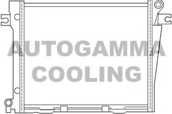 AUTOGAMMA 100104 Радиатор охлаждения двигателя AUTOGAMMA 