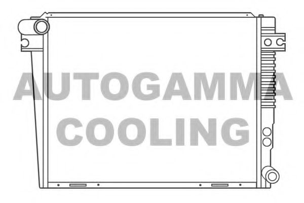 AUTOGAMMA 100122 Радиатор охлаждения двигателя AUTOGAMMA 