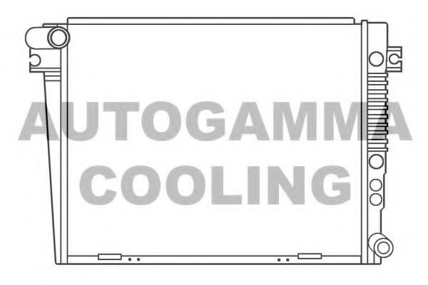 AUTOGAMMA 100123 Радиатор охлаждения двигателя AUTOGAMMA 