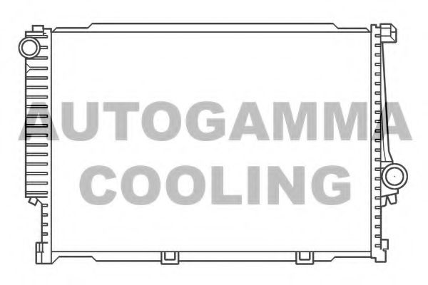 AUTOGAMMA 100132 Радиатор охлаждения двигателя AUTOGAMMA 