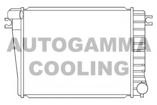 AUTOGAMMA 100134 Радиатор охлаждения двигателя AUTOGAMMA 