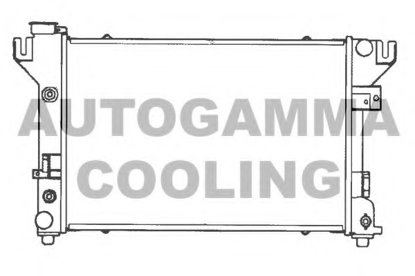 AUTOGAMMA 100136 Радиатор охлаждения двигателя AUTOGAMMA для CHRYSLER