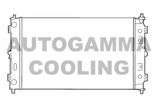 AUTOGAMMA 100138 Радиатор охлаждения двигателя AUTOGAMMA для CHRYSLER