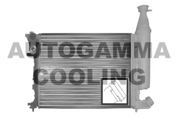 AUTOGAMMA 100155 Радиатор охлаждения двигателя AUTOGAMMA 