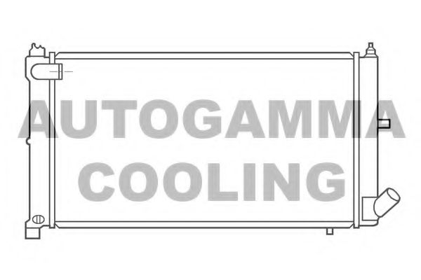 AUTOGAMMA 100167 Радиатор охлаждения двигателя AUTOGAMMA 