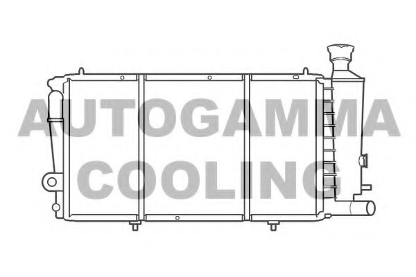 AUTOGAMMA 100172 Радиатор охлаждения двигателя AUTOGAMMA для CITROEN