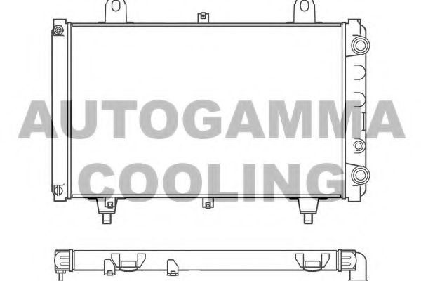 AUTOGAMMA 100174 Радиатор охлаждения двигателя для PEUGEOT J5