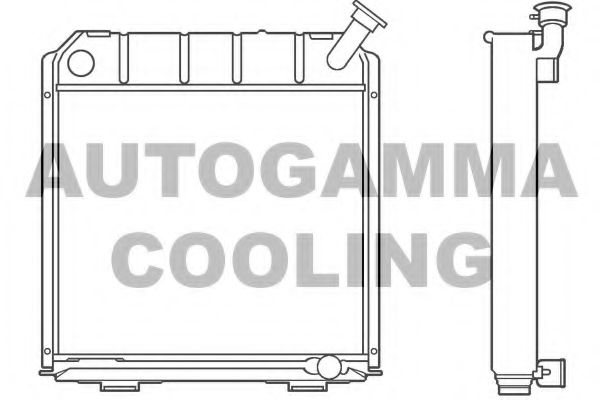 AUTOGAMMA 100178 Радиатор охлаждения двигателя AUTOGAMMA 