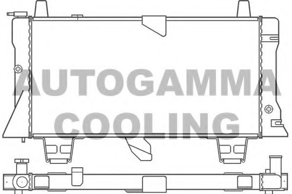 AUTOGAMMA 100179 Радиатор охлаждения двигателя AUTOGAMMA 