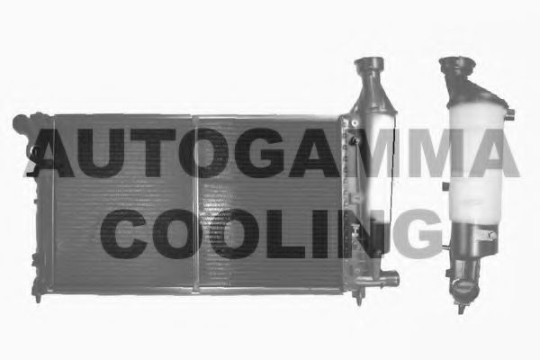 AUTOGAMMA 100195 Радиатор охлаждения двигателя AUTOGAMMA для PEUGEOT