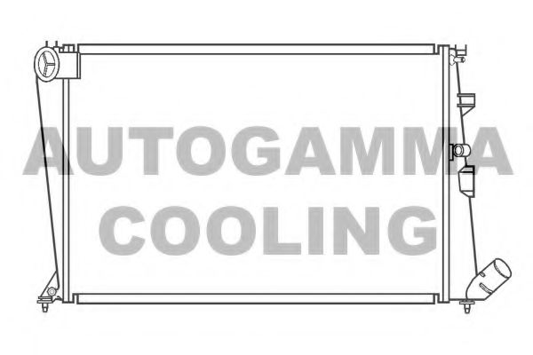 AUTOGAMMA 100201 Радиатор охлаждения двигателя AUTOGAMMA для CITROEN