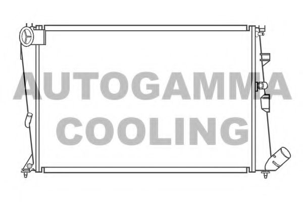 AUTOGAMMA 100202 Радиатор охлаждения двигателя AUTOGAMMA для CITROEN