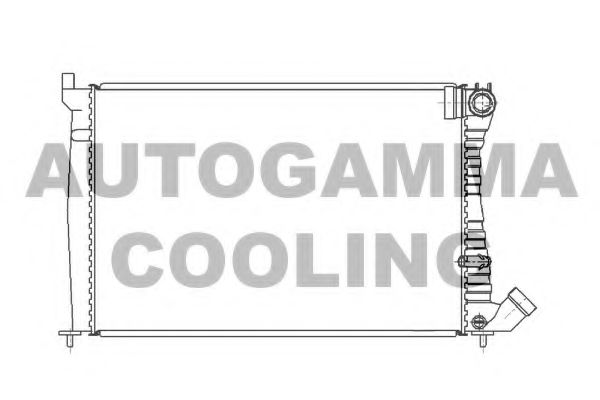 AUTOGAMMA 100205 Радиатор охлаждения двигателя AUTOGAMMA для CITROEN
