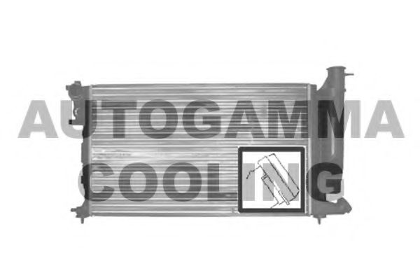 AUTOGAMMA 100212 Радиатор охлаждения двигателя AUTOGAMMA для PEUGEOT