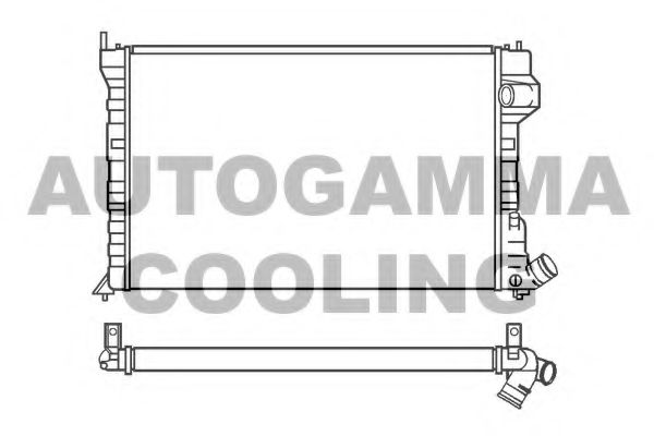 AUTOGAMMA 100221 Радиатор охлаждения двигателя для CITROËN XM (Y4)