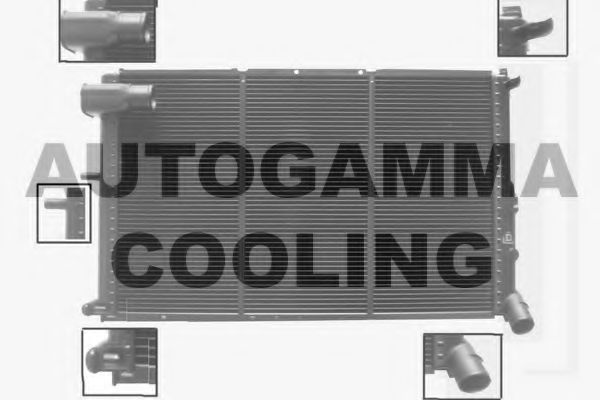 AUTOGAMMA 100222 Радиатор охлаждения двигателя для PEUGEOT 605