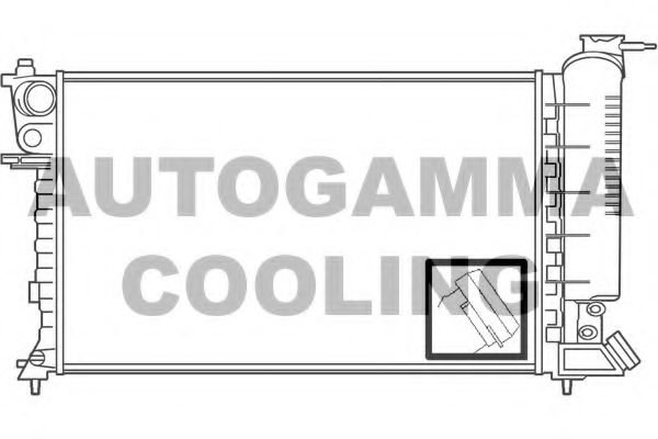 AUTOGAMMA 100224 Радиатор охлаждения двигателя AUTOGAMMA для CITROEN