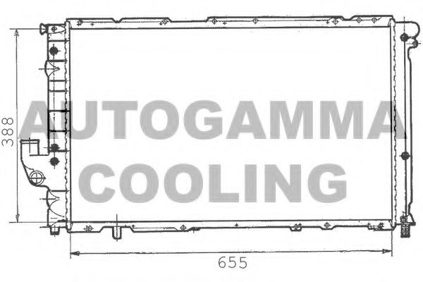 AUTOGAMMA 100275 Радиатор охлаждения двигателя для FIAT CROMA