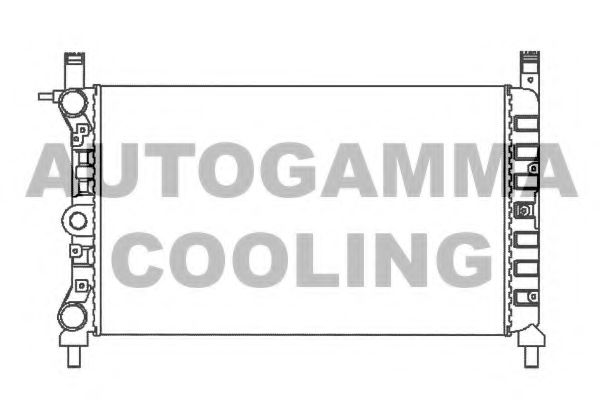 AUTOGAMMA 100318 Радиатор охлаждения двигателя AUTOGAMMA 