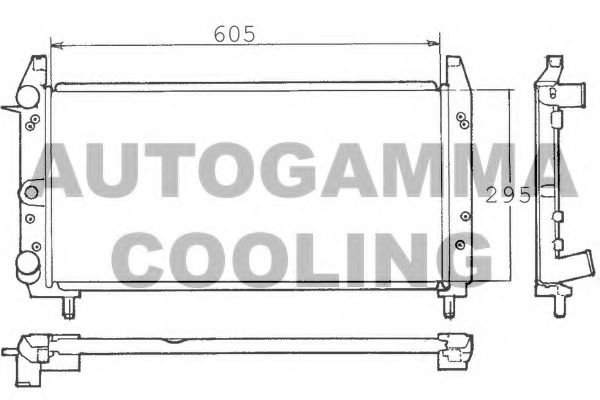 AUTOGAMMA 100319 Радиатор охлаждения двигателя AUTOGAMMA 