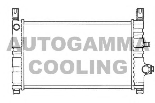 AUTOGAMMA 100355 Радиатор охлаждения двигателя AUTOGAMMA для FORD