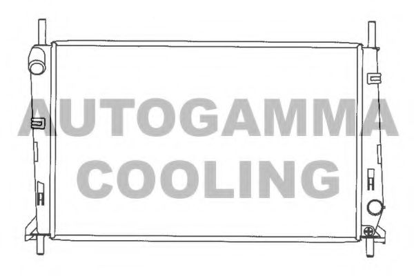 AUTOGAMMA 100370 Радиатор охлаждения двигателя AUTOGAMMA для FORD