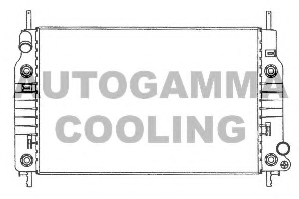 AUTOGAMMA 100371 Радиатор охлаждения двигателя AUTOGAMMA 