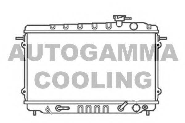 AUTOGAMMA 100403 Радиатор охлаждения двигателя AUTOGAMMA 
