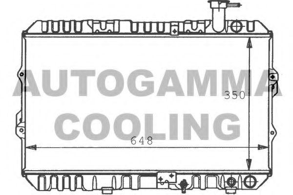 AUTOGAMMA 100418 Радиатор охлаждения двигателя AUTOGAMMA 