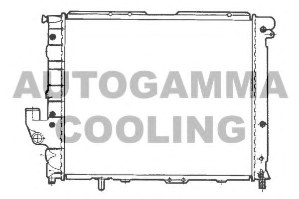 AUTOGAMMA 100467 Радиатор охлаждения двигателя для LANCIA