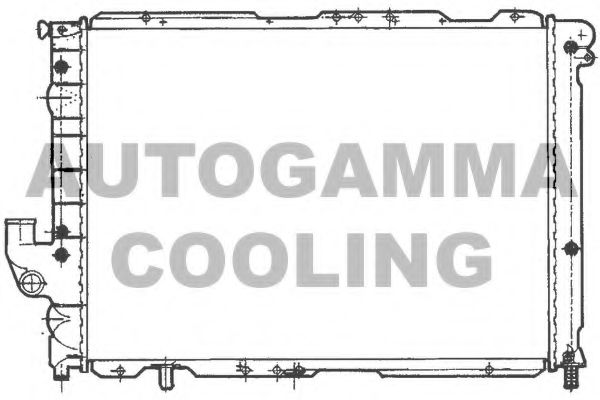 AUTOGAMMA 100469 Радиатор охлаждения двигателя AUTOGAMMA 