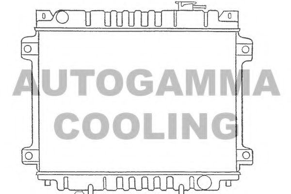 AUTOGAMMA 100494 Радиатор охлаждения двигателя AUTOGAMMA 