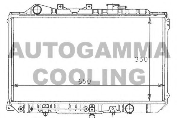 AUTOGAMMA 100496 Радиатор охлаждения двигателя AUTOGAMMA 
