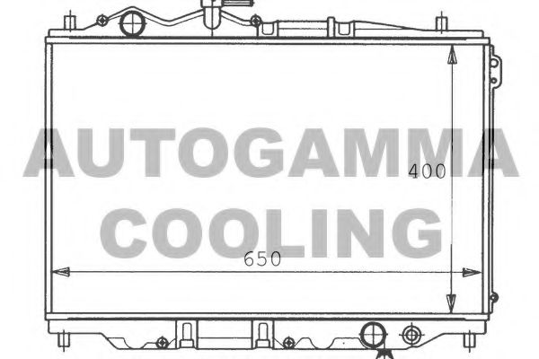 AUTOGAMMA 100498 Радиатор охлаждения двигателя AUTOGAMMA 