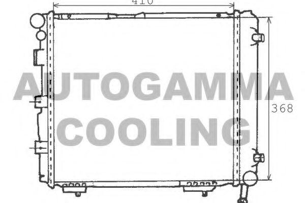 AUTOGAMMA 100519 Радиатор охлаждения двигателя для MERCEDES-BENZ 190