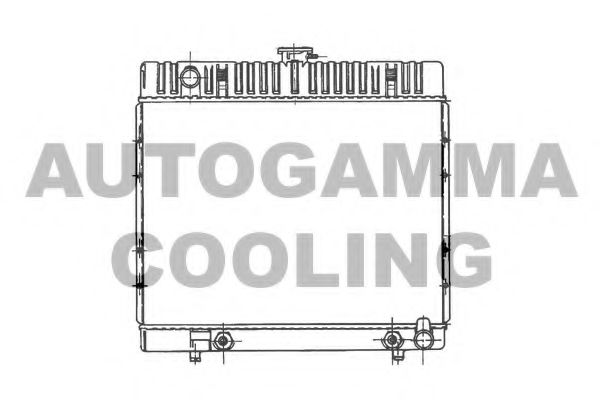 AUTOGAMMA 100533 Радиатор охлаждения двигателя AUTOGAMMA 