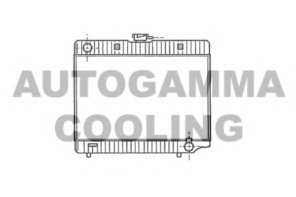AUTOGAMMA 100534 Радиатор охлаждения двигателя AUTOGAMMA 