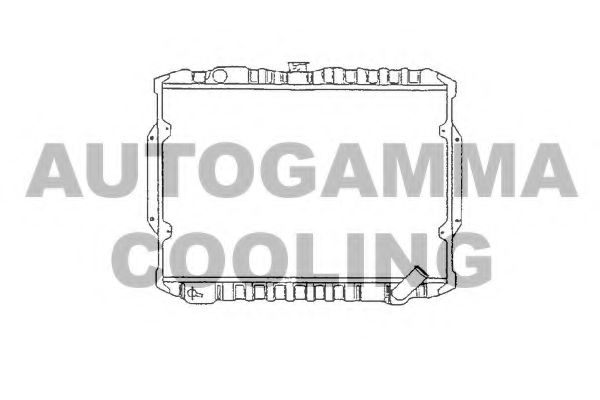 AUTOGAMMA 100587 Радиатор охлаждения двигателя для MITSUBISHI