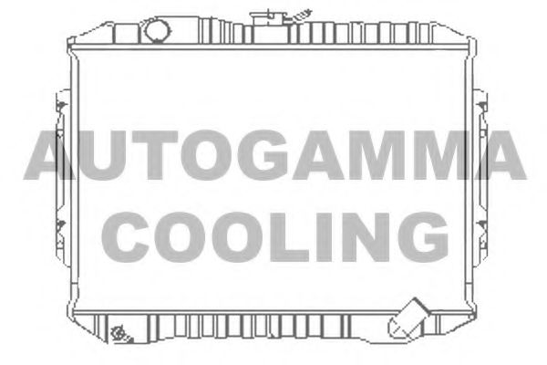 AUTOGAMMA 100593 Радиатор охлаждения двигателя AUTOGAMMA 