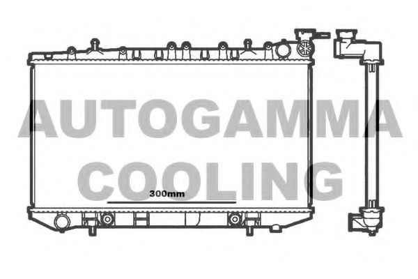 AUTOGAMMA 100632 Радиатор охлаждения двигателя AUTOGAMMA 