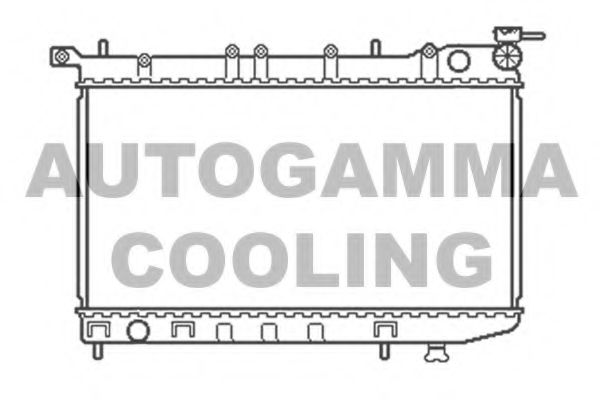 AUTOGAMMA 100649 Радиатор охлаждения двигателя AUTOGAMMA 
