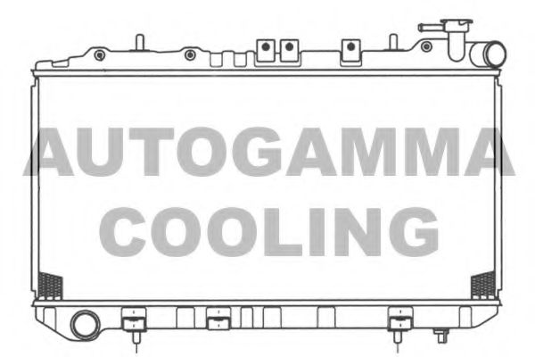 AUTOGAMMA 100650 Радиатор охлаждения двигателя для NISSAN NX