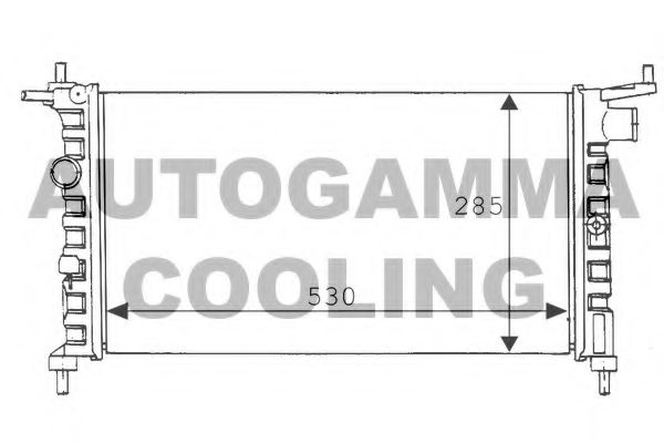 AUTOGAMMA 100674 Радиатор охлаждения двигателя AUTOGAMMA для OPEL