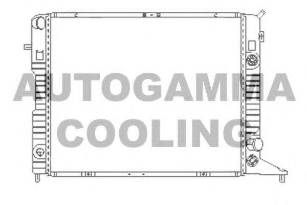 AUTOGAMMA 100711 Радиатор охлаждения двигателя AUTOGAMMA для OPEL