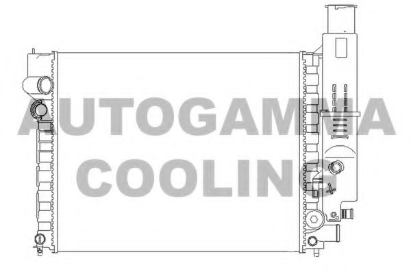AUTOGAMMA 100764 Радиатор охлаждения двигателя AUTOGAMMA для PEUGEOT