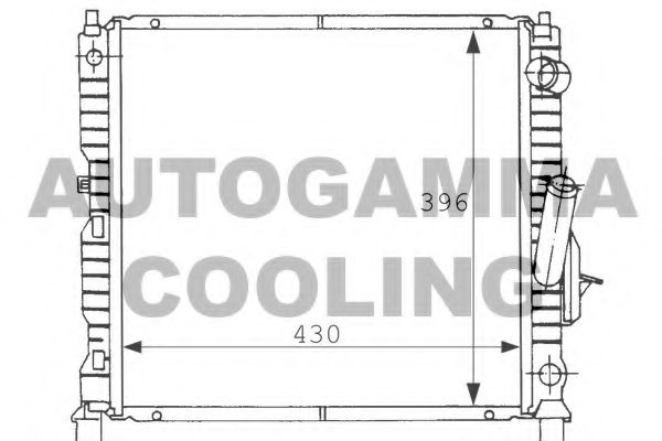 AUTOGAMMA 100918 Радиатор охлаждения двигателя для RENAULT TWINGO