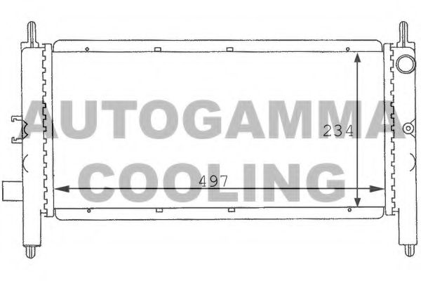 AUTOGAMMA 100919 Радиатор охлаждения двигателя для ROVER