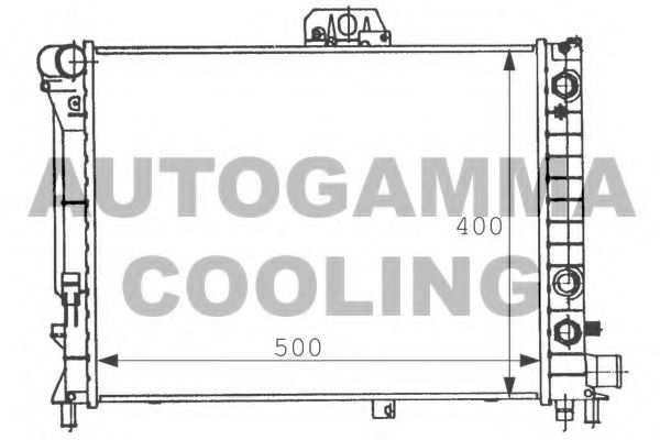 AUTOGAMMA 100943 Радиатор охлаждения двигателя для SAAB 9000